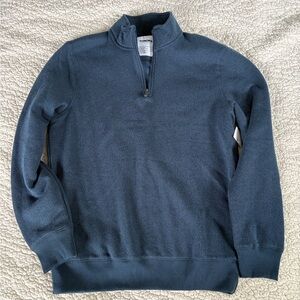 NWT Sonoma Navy Fleece Pullover size Medium